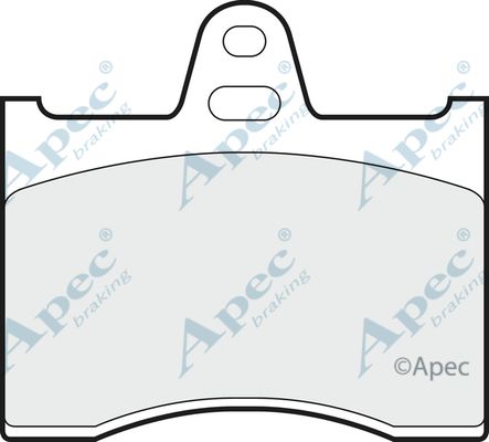 APEC BRAKING Комплект тормозных колодок, дисковый тормоз PAD296